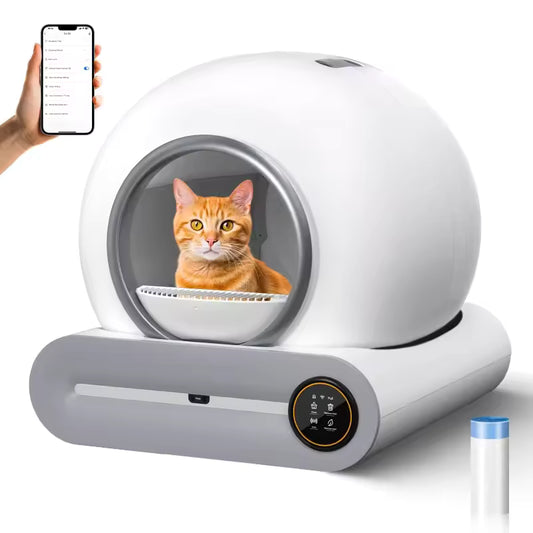 PurrEase™ Smart Self-Cleaning Litter House